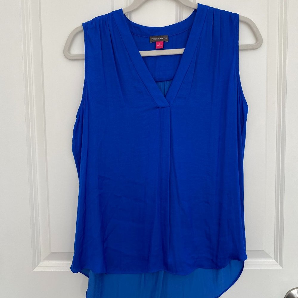 Vince Camuto Sleeveless Rumple Blouse